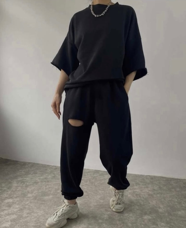 Ripped Tshirt Set