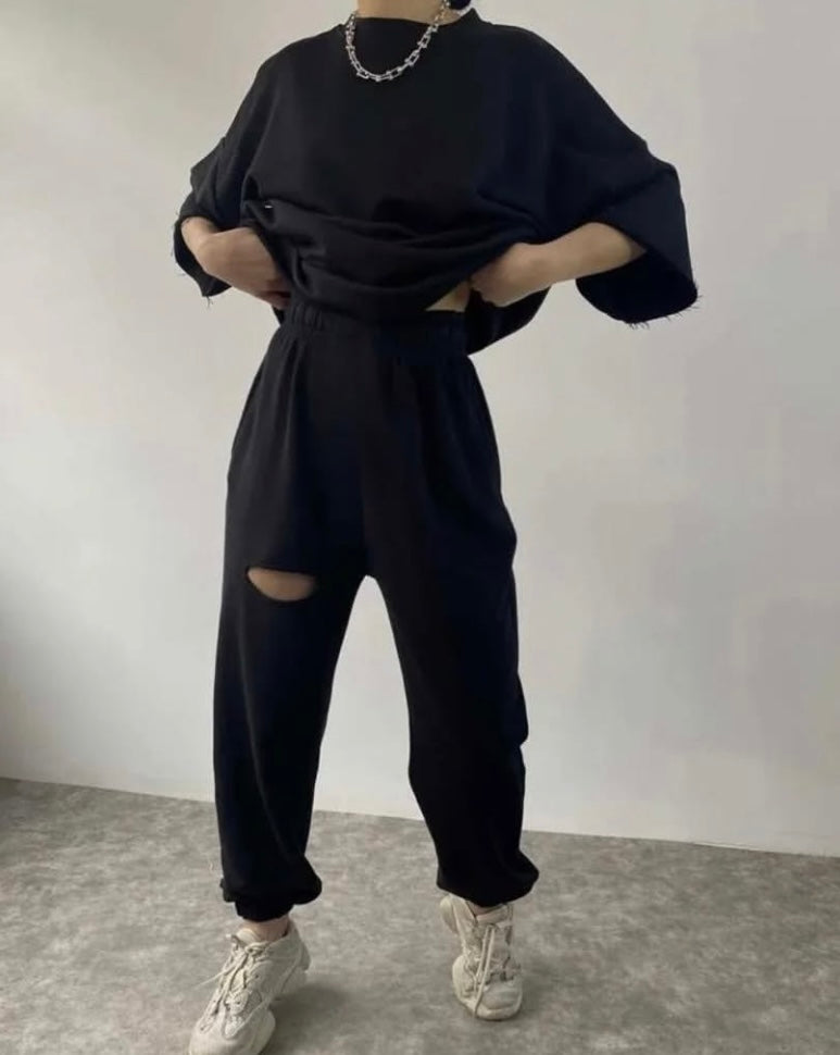 Ripped Tshirt Set