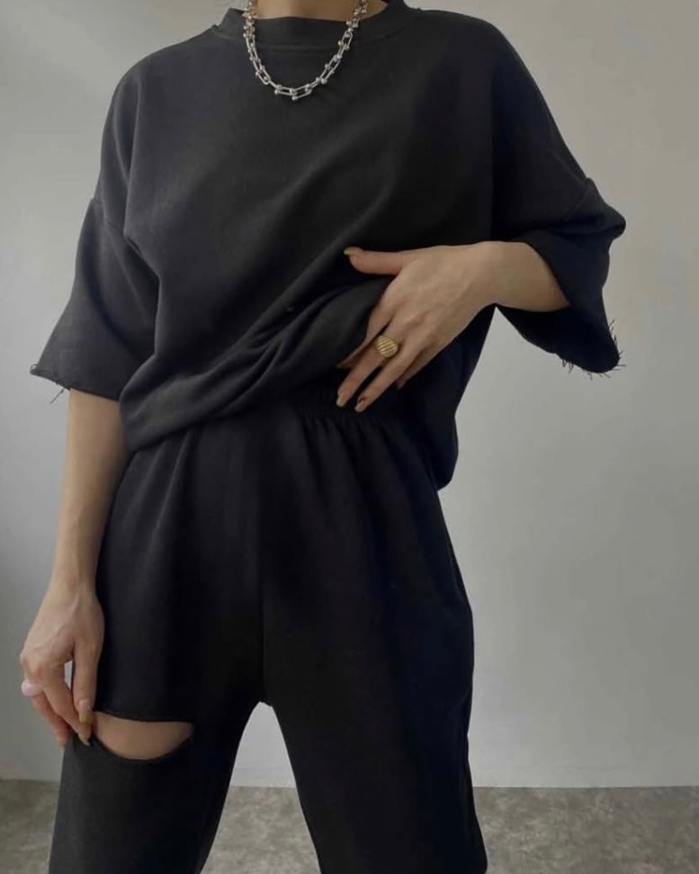 Ripped Tshirt Set