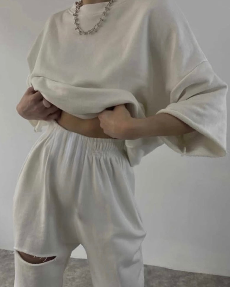 Ripped Tshirt Set
