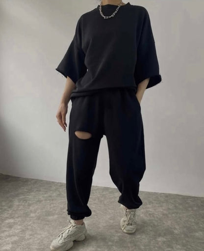 Ripped Tshirt Set