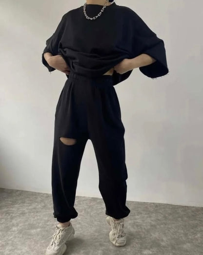Ripped Tshirt Set