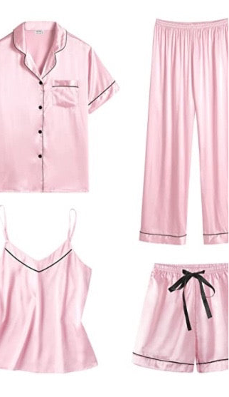 Leo Satin 4 Pieces Set