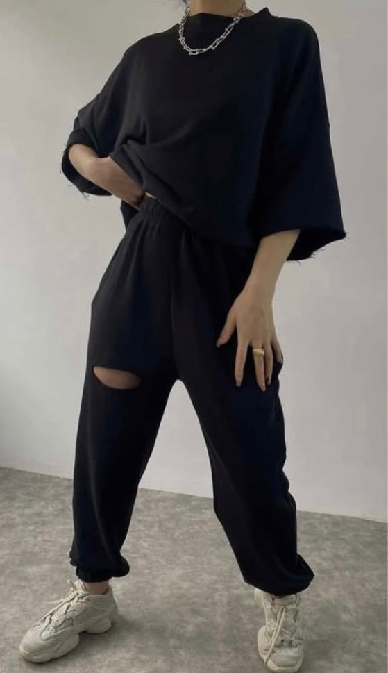 Ripped Tshirt Set
