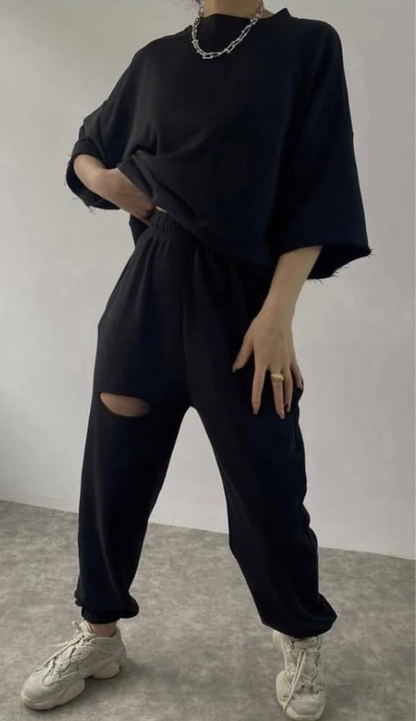 Ripped Tshirt Set