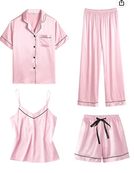 Leo Satin 4 Pieces Set